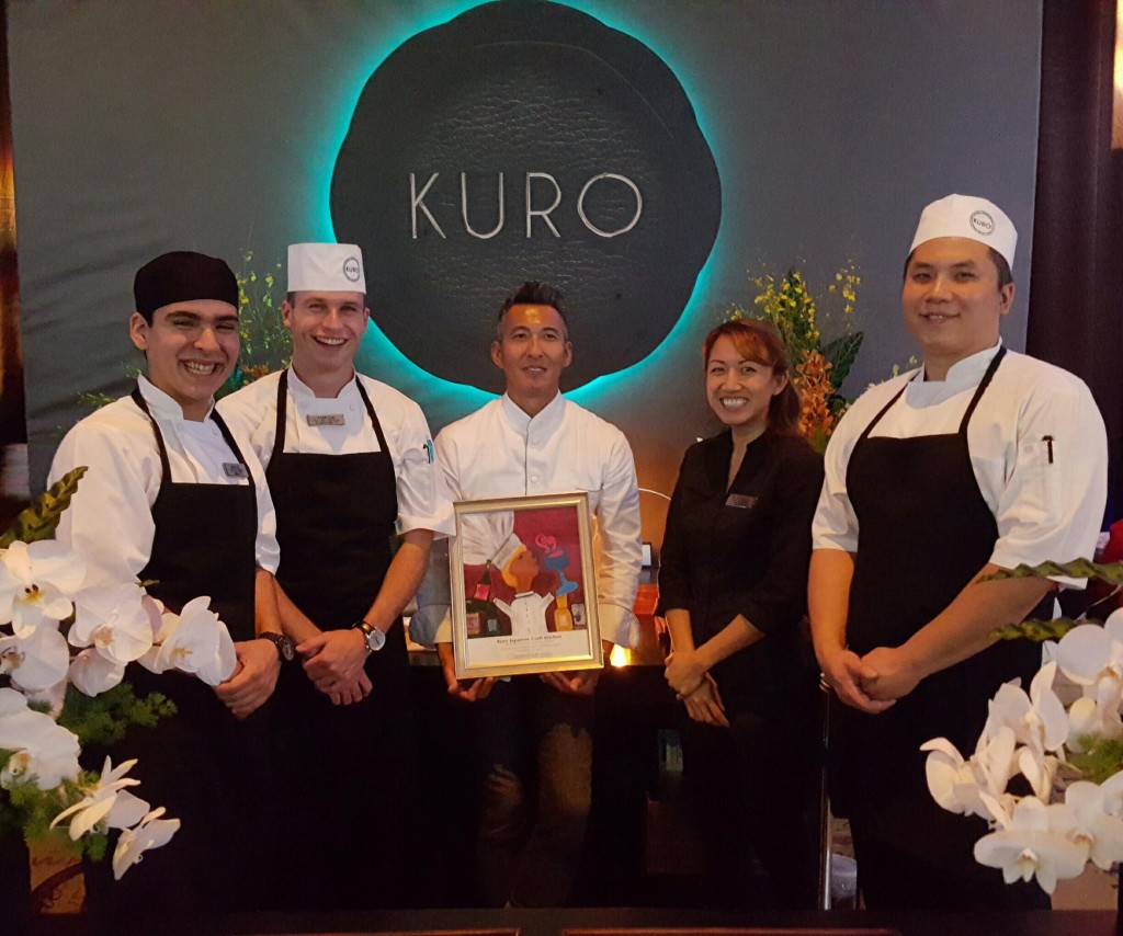 Chef Shuji and some of the Kuro Team