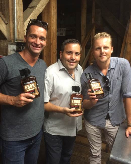 Justin Wyborn with some of the Food & Beverage team on a special trip to Kentucky to hand-select bourbon for the property.