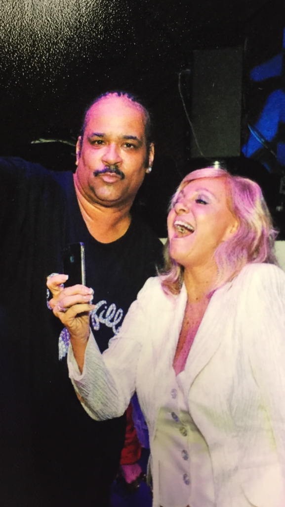 Susan singing with the late Joey Robinson from Sugar Hill Gang.