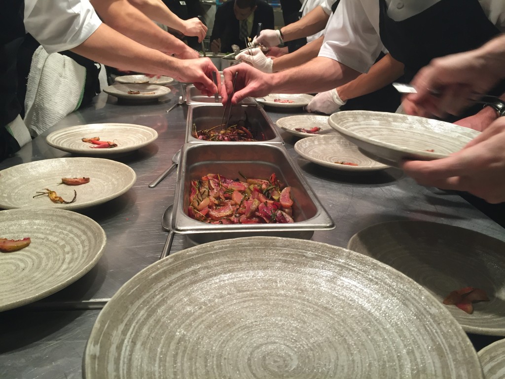 The Kuro staff worked diligently to create each dish.